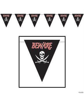PIRATES BEWARE BANNER