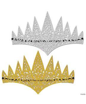 GLITTERED TIARAS