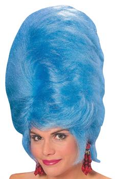 Blue Beehive Wig