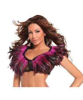 Hot Pink Feather Top