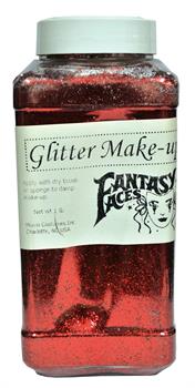 Red Glitter Makeup