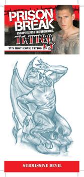 Prison Break Submissive Devil Temporary Tattoo