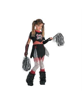 Girl's Gothic Cheerleader Costume