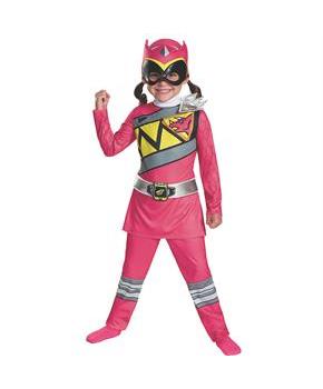 Girl's Pink Ranger Dino Charge Costume