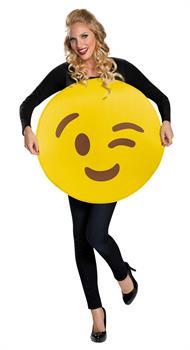 Unisex Emoticon Wink Costume