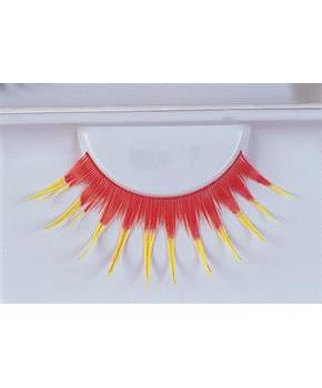 Eyelashes Red And Yellow