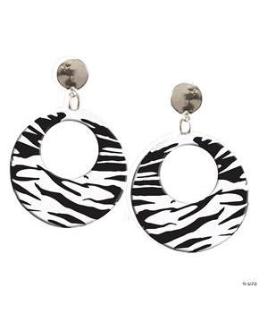 White Zebra Earrings