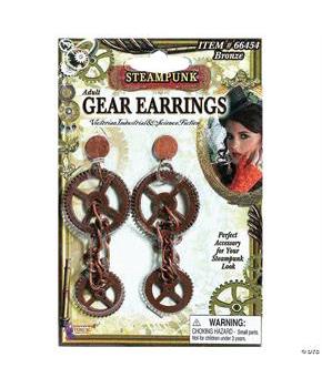 Steampunk Gear Earrings