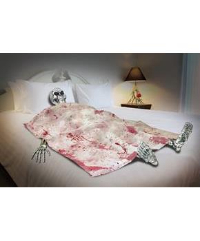 Skeleton on Death Bed
