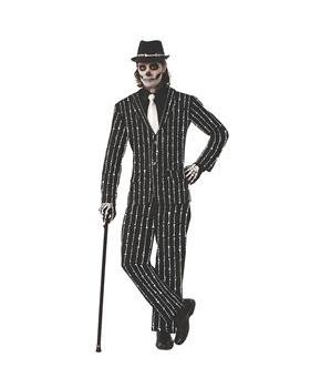 Men's Bone Pin Stripe Suit