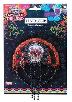 Day Of The Dead Skull Hairclip
