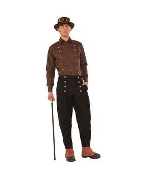 Men's Brown Steampunk Shirt