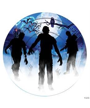 ZOMBIE PARTY PLATE 9IN 8 PCS