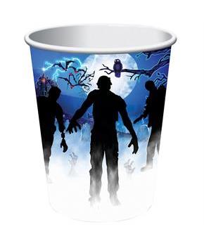 ZOMBIE PARTY CUPS 9 OZ 8 PCS