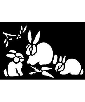 Brass Bunnies Stencil