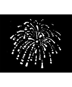 Stencil Fireworks, Circular Bur