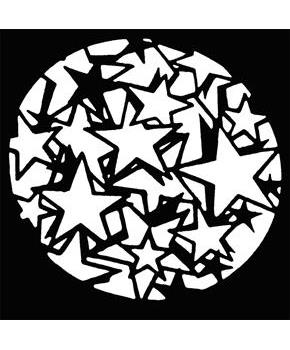 Stencil Star Explsn stainless 
