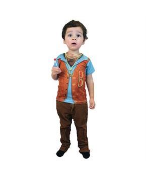 Boy's Hairy Chest Hippie Child Costume