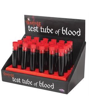 Blood Test Tube In Counter Dis
