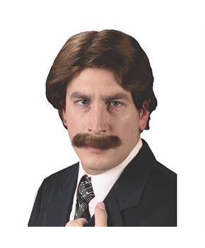 Mens Wig and Mustache