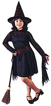 Girl's Witch Of The Web Costume