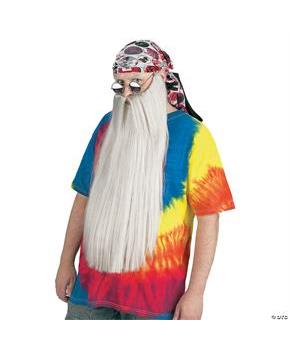 Beard With Mustache Gray