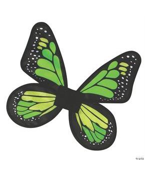 Wings Butterfly Satin Child Green