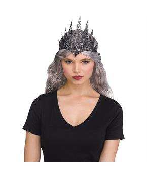 BLACK/FLEXIBLE GLITTER CROWN