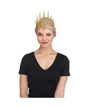 GOLD/FLEXIBLE GLITTER CROWN