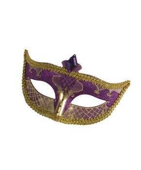 Carnival Mask No Feather Purple