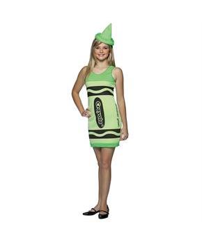 Teen Green Crayola Crayon Costume