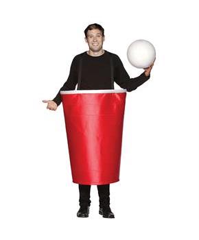 Red Beer Pong Cup Costume