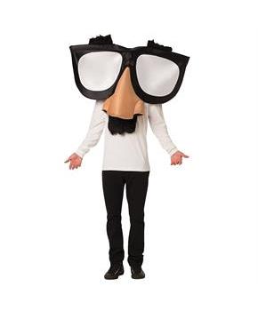 Funny Nose Glasses Adult Costume