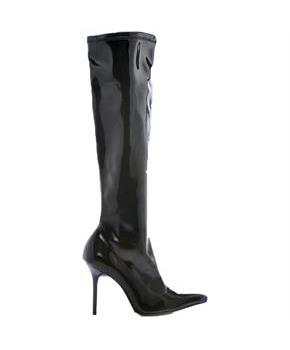 Emma Knee Length Black Boots - CostumePub.com