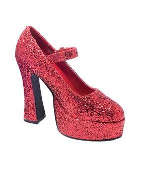 Platform M J Red Gltr Size