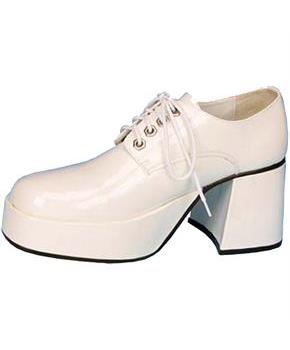 White Pat Men Platform Shoes