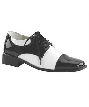 Men's Oxford Black And White Shoes