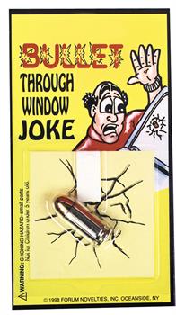 Bullet Through Window Decoration