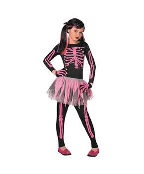 Girl's Skeleton Costume