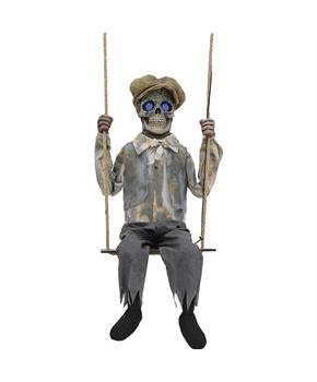 Swinging Skeletal Boy Prop
