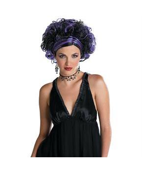 Purple and Black Wig