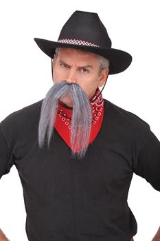 Men's Grey Mustache
