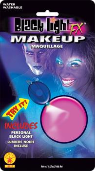 Pink Black light Makeup