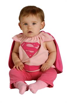 Infant Supergirl Bib Costume