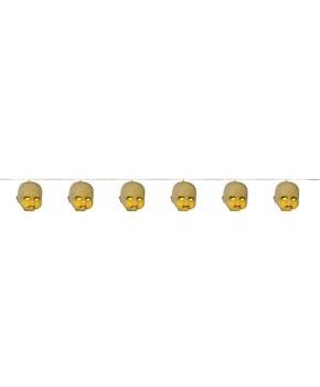 BABY HEAD GARLAND 40 IN LIGHT