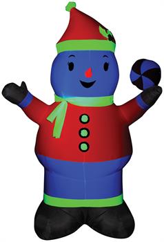 Airblown Neon Snowman Decoration