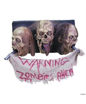 Zombie Wall Plaque 3 Faced