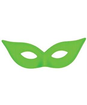 Satin Green Harlequin Mask