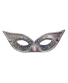 Lame Silver Harlequin Mask
