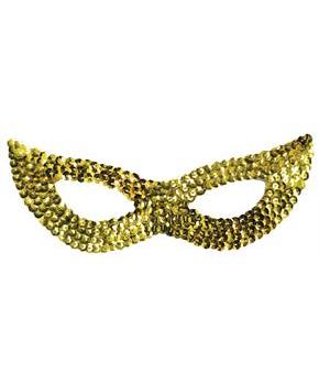 Cat Mask Sequin Gold
